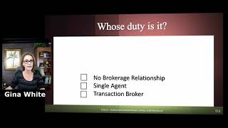 Rowlett Real Estate School  No Brokerage Relationship  Florida Real Estate [upl. by Sumahs]