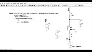 COMMON GATE AMPLIFIER USING LTSPICE [upl. by Yorick]