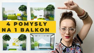 Jak urządzić MAŁY BALKON  4 pomysły na urządzenie małego balkonu w bloku [upl. by Sokin437]