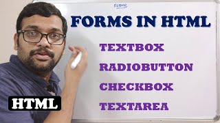 FORMS TEXTBOX RADIO BUTTON CHECKBOXTEXTAREA IN HTML PART1 [upl. by Godfry]