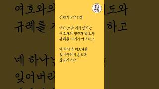 신명기 81118기억하고 감사하고 순종하고 매일성경 신명기 순종 [upl. by Llehsyar278]