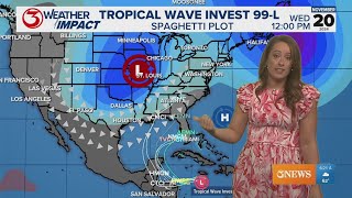 Tropical Wave Invest 99L continues to develop [upl. by Eneja]