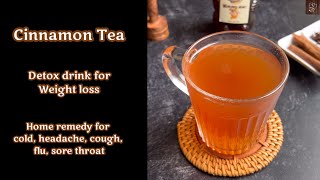 Cinnamon tea  cinnamon water  immunity boosting drink  detox drink for weight loss  home remedy [upl. by Ydorb]