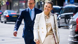 Crown Princess Victoria of Sweden visited Swedens Riksbank [upl. by Lewls]