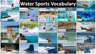 Water Sports Vocabulary  English Vocabulary [upl. by Manno]