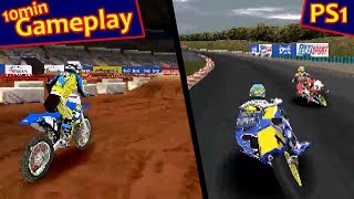 Moto Racer World Tour  PS1 Gameplay [upl. by Lowenstein524]