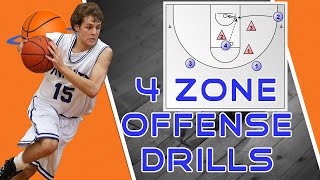 4 GameLike Drills to Beat Any Zone Defense Basketball [upl. by Ainessej]