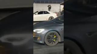 Tesla P100D Vs CTSV trending trendingshorts viral caddy or Tesla [upl. by Chui789]