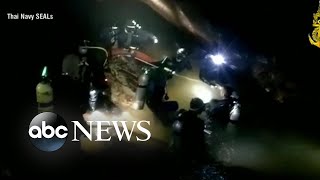 Rescue operation continues for boys soccer coach in Thailand cave [upl. by Terrance]