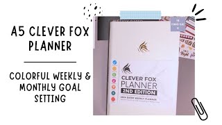 Clever Fox Planner 2nd Edition DATED Colorful Weekly amp Monthly Goal Setting [upl. by Rosinski]