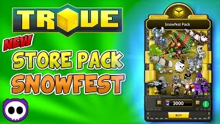 TROVE SNOWFEST PACK REVIEW ✪ 1 Dragon Egg 5 Mounts 4 Costumes [upl. by Berkley]