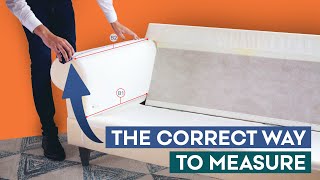 How To Measure A Sofa For A Custom Cover  Comfort Works Sofa Covers [upl. by Ytsihc]