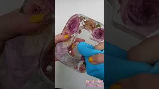 ASMR Resin Flower Letters removed from molds [upl. by Bettina785]