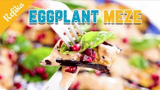 Refikas Eggplant  Aubergine Recipe with Pomegranate and Yoghurt [upl. by Lalad]