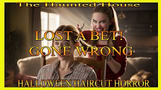 HALLOWEEN HAIR HORROR BET GONE WRONG The Haunted House Haircut [upl. by Wilhide]