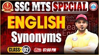 SSC MTS English Classes 2024 2  SSC MTS Synonyms  English for MTS 2024 by Sanjeev Sir  SSC RWA [upl. by Lessard448]