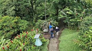 Loading the bird feeders at Arenal Observatory Lodge Costa Rica [upl. by Pilar]