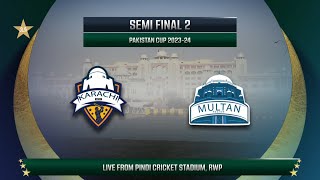 Live  Karachi Whites vs Multan  Match 29  2nd Semi Final  Pakistan Cup 202324  PCB [upl. by Anicul]