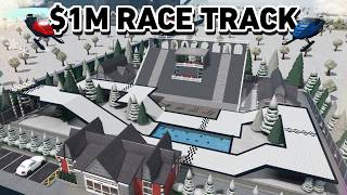 BUILDING A WINTER RACE TRACK IN BLOXBURG [upl. by Seltzer]