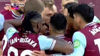 BOWEN GOAL  WEST HAM VS MANCHESTER UNITED [upl. by Cahan]