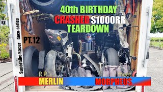 quot40th Birthday CRASHED S1000RR Teardownquot Superbike Racer docuseries Pt12 [upl. by Etnuad]