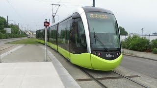 Brest Alstom Citadis 302  Porte de Gouesnou départ [upl. by Ardnaid]