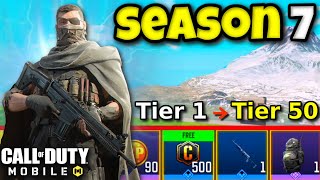 MAXED OUT SEASON 7 BATTLE PASS in COD MOBILE [upl. by Oisor]