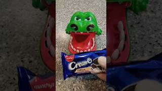 Crocs 🐊 wants to eat CreamO Vanilla Flavoured 😅✌️ shortfeed shortvideo asmr [upl. by Kristoffer87]