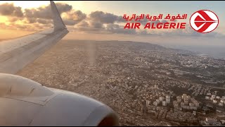 Air Algerie  Boeing 737800  STUNNING SUNSET LANDING in Algiers Airport [upl. by Gingras450]