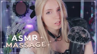 ASMR  Intense SCALP MASSAGE 🤍 oil gloves visuals fluffy blueyeti lavender🌾 [upl. by Ignace]