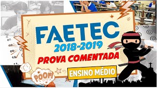 FAETEC 20182019  PROVA DE PORTUGUÊS COMENTADA [upl. by Airamana]