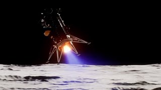 Touchdown Intuitive Machines Odysseus lander makes historic moon landing [upl. by Ynove]