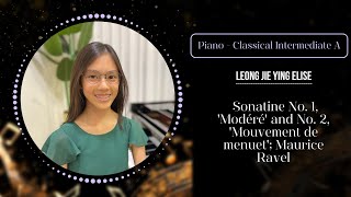 Sonatine No 1 and No 2 by Maurice Ravel By Elise Leong  The Happy Music Festival 2024 [upl. by Anrev40]