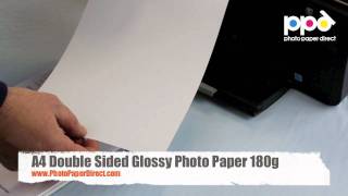 A4 Double Sided Glossy Photo Paper 180g [upl. by Lam237]