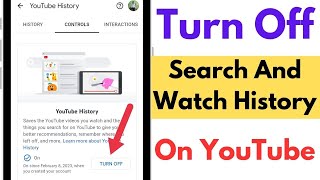 How To Turn Off Search And Watch History On YouTube [upl. by Astera]