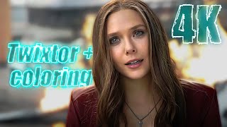 Wanda Maximoff Civil War 4K Twixtor Scenepack with Coloring for edits MEGA [upl. by Oidivo]