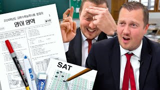 British Headmaster tries Korea’s Infamous English SAT [upl. by Hum98]