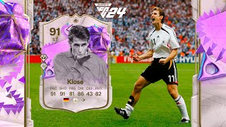 DELANTERO LETAL Y CARISMÁTICO REVIEW MIROSLAV KLOSE ULTIMATE BIRTHDAY Español EA SPORTS FC 24 UT [upl. by Riha242]