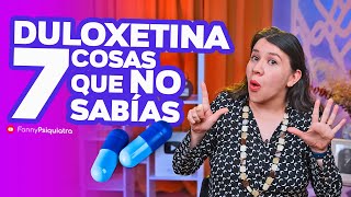 DULOXETINA 7 COSAS QUE NO SABIAS DE ESTE ANTIDEPRESIVO [upl. by Macgregor965]