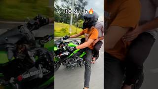 z900 😱 ￼ he is touing in 1st gear😈 shortvideo viralshort [upl. by Tnerual]