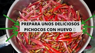 Deliciosos Pichocos Con Huevo paso a paso [upl. by Nilde]