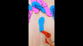 DIY Slippers Against Spiders 🥿🕷️ DIY lifehacks creative [upl. by Anafetse]