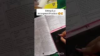 practice sitting arrangement for bank exam shorts ytshorts bankaspirant sbi sbipopreparation [upl. by Htir]