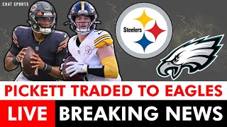 Steelers Talk Live Steelers TRADE Kenny Pickett To The Eagles  Is Justin Fields a Steeler [upl. by Ansilma]