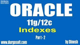 Oracle  Indexes Part2 by dinesh [upl. by Leamaj]