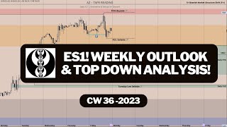 ES1 Weekly Outlook amp Top Down Analysis CW 36 [upl. by Ellicec]