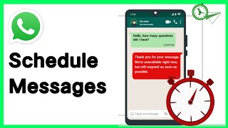 How To Schedule Messages On WhatsApp [upl. by Ceevah]