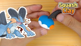 Sculpting Swampert WaterGround Pokémon Clay art [upl. by Gensler]