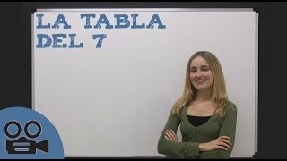 Aprender la tabla de multiplicar del 7 [upl. by Yenaiv]