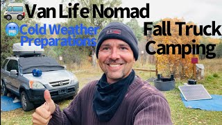 Fall Truck Camping How I Stay WARM for Van Life travelvlog vanlife camping [upl. by Arela]